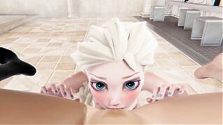 Frozen lesbo - Elsa x Anna - 3D Porn